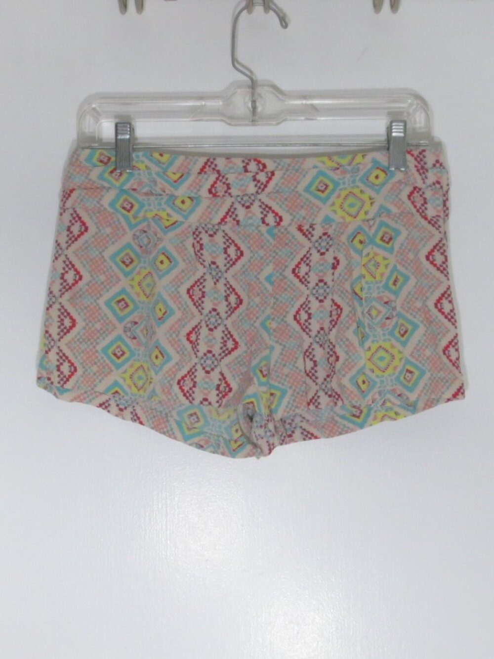 Charlotte Russe Shorts Colorful Boho Print Flowy Fitted Waist Shortie Size M